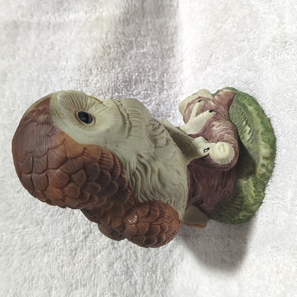 Wal-Mart Vintage Porcelain Bisque Owl Figurine - Picture 8 of 11